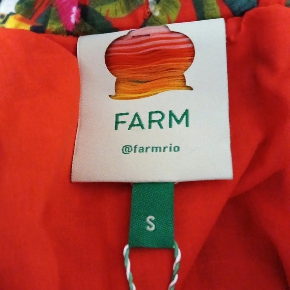 Farm Rio Tucano Paradise Midi Skirt Red Multi Small NWT - Picture 9 of 15